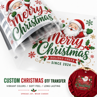 Autocollant de transfert DTF prêt à presser, vinyle, motifs d'impression numérique UV, étiquette de transfert thermique DTF personnalisée pour T-shirt