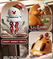 Jouets à remonter de Noël, cadeaux de fête, décorations de Noël, jouet à remonter Père Noël dansant, jouet à remonter en plastique