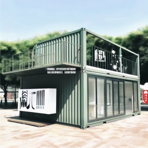 Contenedor de Acero de 20 pies/40 pies <span class=keywords><strong>con</strong></span> Paneles Sándwich, <span class=keywords><strong>Casa</strong></span> Moderna, Oficina Móvil, Villa, Instalación Rápida, Transpirable, Cafetería, Bar, Hotel - Product Image 3