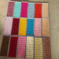 Boîte de 50 têtes de roses artificielles en savon, parfumées, pour mariage, fête, décoration florale