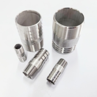 Wakamatsu raccords de tuyau barbelés en acier inoxydable 1 \ "mâle NPT maison brassage eau carburant Air tuyau barbe tuyau adaptateur pince Kit de réparation