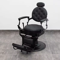Fauteuil de salon Jincheng, nouveau modèle moderne, en cuir coloré, à fond rond, avec grande pompe hydraulique, pour barbier