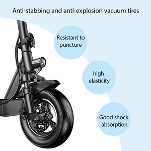 Patinete Plegable Inteligente de Acero de Alto Carbono American Warehouse con Motor de 250-500W, Batería de Litio, Freno de Disco Hidráulico T10 y Antipinchazos - Product Image 1