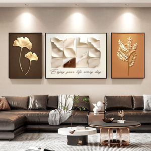 Affiches murales abstraites dorées de luxe nordique, impressions <span class=keywords><strong>sur</strong></span> toile d'art, images tendance pour la décoration de salon d'appartement moderne - Product Image 3