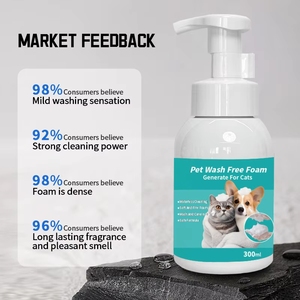 Mousse nettoyante sans eau pour animaux de compagnie, hypoallergénique, sans parfum, pour peaux sensibles, fabrication directe usine, marque privée - Product Image 6