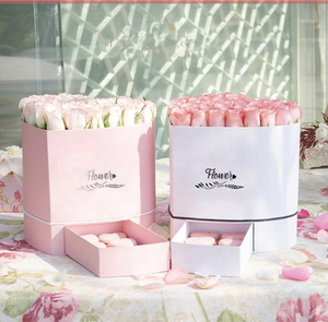 Bán Buôn Ngày Valentine Hình Trái Tim Bao Bì Hoa Bó Hoa Hộp Với Ngăn Kéo - Product Image 2