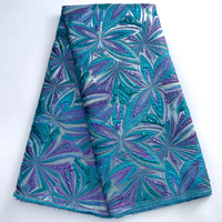 Beliebter Bestseller Metallischer Schöner Blumen-Design Jacquard-Brokat Großhandelspreis Stoff für Afrikanische Frauen Bühnenkleider