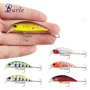 Esca da 15 colori per pesciolino duro da 5cm/5.5cm/6.5cm multicolore ABS con corpo duro bionico esca esca con gancio per Treble - Product Image 1