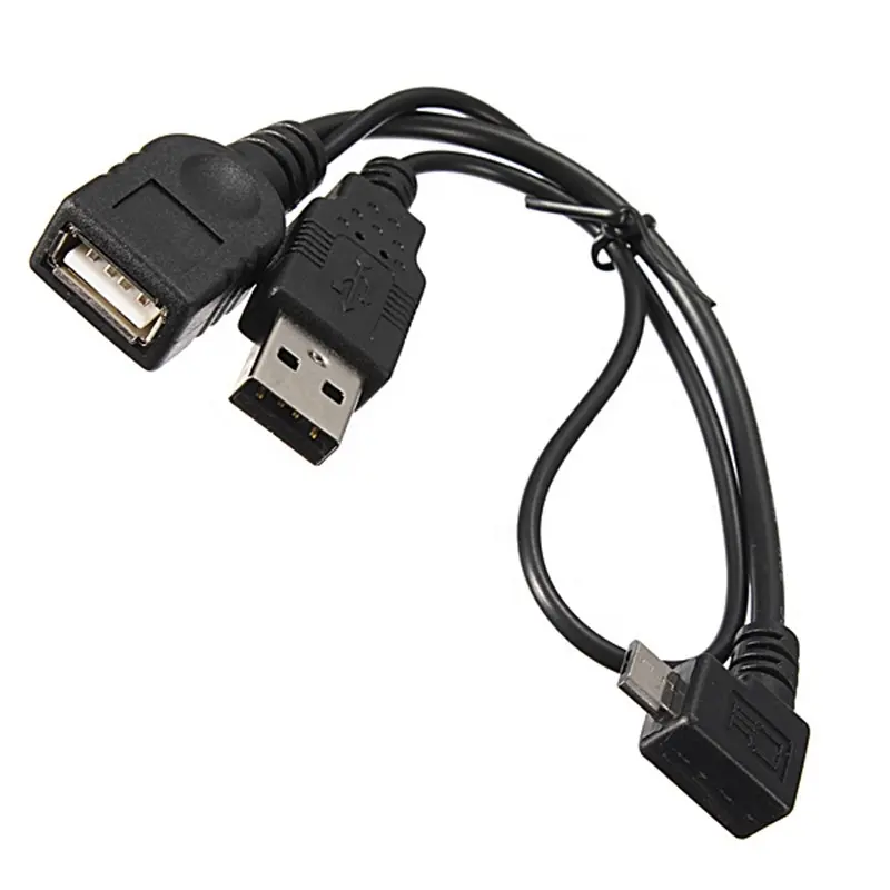 UNIVERSAL MICRO USB MALE TO USB FEMALE HOST OTG USB POWER Y SPLITTER ADAPTER CABLE FOR SAMSUNG PHONE