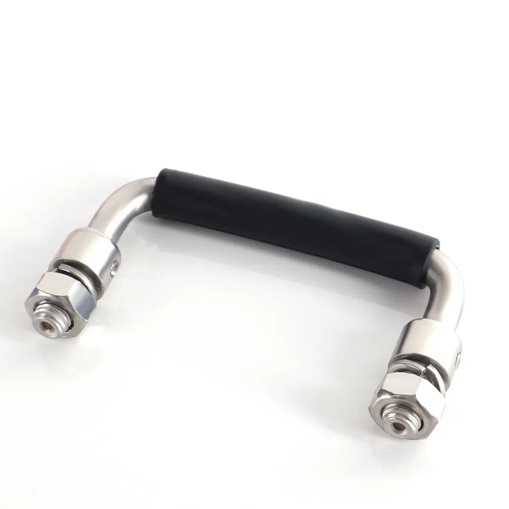 Professional Factory Industrial Stainless Steel Folding Handle Interior Bathroom Glass Door Handle