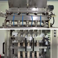 Automatische Lebensmittelgeeignete Zuckerbeutel-Füll- und Versiegelungsmaschine Mehrspurige 5g Granulat-Salz-Rohrzucker-Beutelverpackungsmaschine