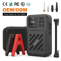 Boltpower 10400mAh Démarreur de Batterie Portable avec Compresseur d'Air 1000A, Gonfleur de Pneus 12V pour Voiture avec LED
