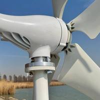 Vente en gros en acier inoxydable vente la plus sale pas cher prix 220v 400w générateur de turbine éolienne électrique solaire extérieure
