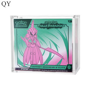 Caja de almacenamiento acrílica transparente QY con 99% de resistencia a los rayos UV para tarjetas de anime y cajas de refuerzo. - Product Image 1
