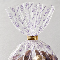 Pochettes personnalisées transparentes à fond plat en OPP et à fond plié |   Sacs en cellophane autoportants avec base en carton pour aliments et bonbons
