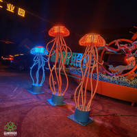 Senzhao Éclairage Décoratif : Lampe Sculpture Pieuvre Extérieure Personnalisable, Tendance, Étanche, Lumières LED à Motifs