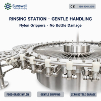 Machine de remplissage d'eau 3 en 1, 24000 BPH, haute efficacité, fournisseur de machines de remplissage d'eau automatiques pour bouteilles PET