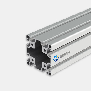 อลูมิเนียมโปรไฟล์ Luhui 8080 อลูมิเนียมอัดขึ้นรูปอุตสาหกรรม 80x80 มม. วัสดุโครงสร้างสำหรับงานหนัก - Product Image 1
