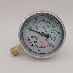 Manomètre d'huile en gros fabriqué en Chine/2.5 pouces/4 pouces/presse hydraulique - Product Image 5