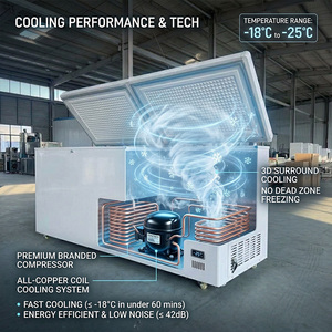 Congelador Horizontal de Puerta Sólida de Ahorro Energético, Congelador Rápido para Alimentos - Product Image 4
