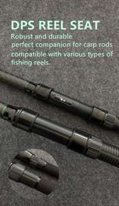 Canne à pêche à la <span class=keywords><strong>carpe</strong></span> en fibre de carbone personnalisée OEM, chinoise, 12 pieds, télescopique, pour voyage, avec lunette de visée - Product Image 4
