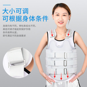 Faja de Fijación Toracolumbar Ajustable para Soporte de Columna Lumbar, Rehabilitación Postoperatoria, Tallas SMLXL, Tejido de Malla Gris - Product Image 1