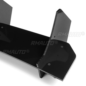 Car Rear Bumper Diffuser Lip Spoiler Body Kit Rear Side <b>Splitters</b> Lip Shark Fins Rear Lamp Cover for Subaru STI WRX 2015-2021 - Product Image 5