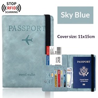 Dompet dan Tempat Kartu, Tempat Kartu Identitas Fashion, Penutup Paspor RFID, Dompet Perjalanan, Tas Dokumen