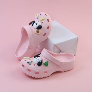 <span class=keywords><strong>Crocs</strong></span> beige à motif de chien de dessin animé pour garçons, chaussures d'eau antidérapantes à bout ouvert, taille moyenne et grande, pour enfants, vêtements d'été pour l'extérieur - Product Image 5