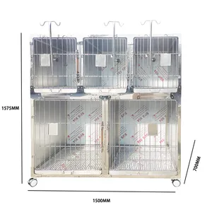 Customized High-quality 304 Stainless Steel Large Animal Dog Cage And Cat Cage