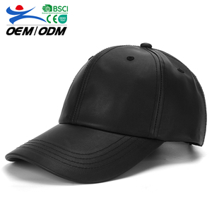 หมวกเบสบอลหนัง PU แบบ 6 แผง รุ่นใหม่ล่าสุด พร้อมป้องกันแสงแดด ดีไซน์สตรีทสไตล์และภาพลักษณ์ สำหรับผู้ใหญ่ทุกเพศ - Product Image 1