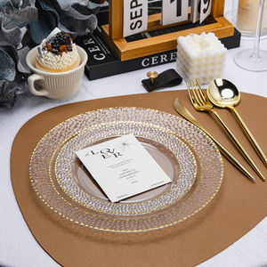 Platos <span class=keywords><strong>de</strong></span> Plástico Apilables con Borde Elevado, Aptos para Lavavajillas, <span class=keywords><strong>Juego</strong></span> <span class=keywords><strong>de</strong></span> <span class=keywords><strong>Vajilla</strong></span> Resistente para Fiestas, Catering y Eventos al Aire Libre - Product Image 5