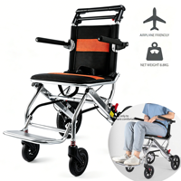 Nouveauté : fauteuil roulant léger et compact en aluminium, pliable en une seconde, sans assemblage, pour personnes handicapées