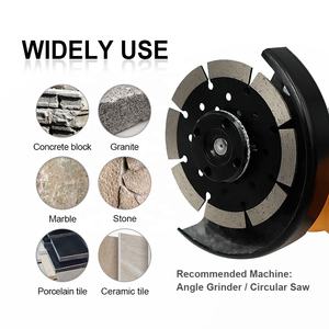 Lame de <span class=keywords><strong>scie</strong></span> segmentée sèche diamantée 4-9in Disque de coupe avec multi-trous avec 10 hauteurs de diamant pour bloc de béton - Product Image 4