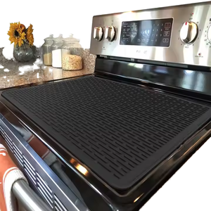 Alfombrilla protectora <span class=keywords><strong>grande</strong></span> de silicona para estufa, cubierta impermeable antideslizante antiarañazos para estufa de Gas eléctrica - Product Image 1