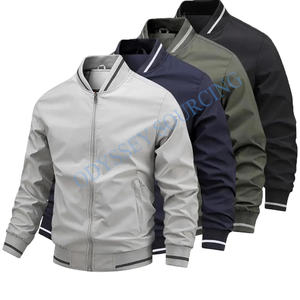 Veste bomber camouflage élégante pour homme, printemps, tissée, logo sur le devant, coupe confortable, tissu durable pour les aventures en plein air, vêtements décontractés - Product Image 6