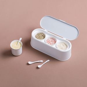 Offre Spéciale Amazon : Ensemble d'ustensiles de cuisine et d'accessoires de pâtisserie en plastique et céramique, 3 pièces, boîte à condiments et pot à assaisonnements - Product Image 3