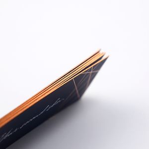 Conception personnalisée étiquette de prix étiquette volante de luxe en papier spécial <span class=keywords><strong>noir</strong></span>, étiquettes en tissu en <span class=keywords><strong>feutre</strong></span> d'estampage rose doré à chaud - Product Image 6