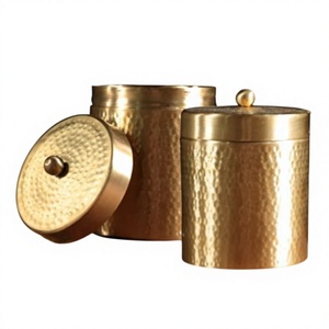 Boîte à épices cylindrique moderne en métal avec couvercle hermétique – Récipient de rangement minimaliste pour cuisine, pour une conservation optimale de la fraîcheur - Product Image 5
