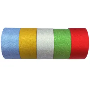 Indien heißer Verkauf 45mm Glitzer Klebeband Geschenk verpackungs band Wand dekoration Papier band