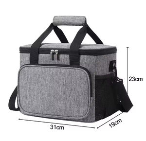Sac isotherme pour déjeuner personnalisé avec logo, en Oxford 600D, isolé pour le bureau, les voyages, les pique-niques, sac thermique souple, boîte isotherme avec bandoulière - Product Image 1