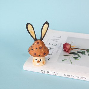 Rustic <strong>Wooden</strong> Decor Cross-border Ornament Mushroom <strong>Elf</strong> DIY Painting Cute <strong>Wooden</strong> Handicraft Film And Television Prop Decoration - Product Image 5