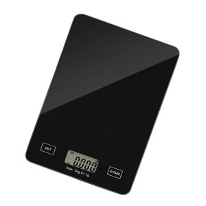 Tempered Glass Digital <b>Kitchen</b> Scale with Timer/Countdown Battery Powered 10kg Capacity Weight Measuring - Product Image 1