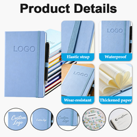 Carnet A5 promotionnel coloré avec fermeture à bouton-pression pour cadeaux d'entreprise