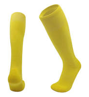 Chaussettes de football en coton unies personnalisables – Semelle épaissie en tissu éponge pour adultes et étudiants, idéales pour les matchs et l'entraînement