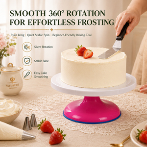 Birthday <strong>Cake</strong> DIY Set Mounting Table Turntable <strong>Cake</strong> <strong>Stand</strong> Holder Plastic Baking Tools - Product Image 5
