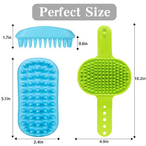 Pet <b>Bath</b> <b>Brushes</b> For Dogs Massage Combs And <b>Brushes</b> Cross Border Export Bestsellers 50 Pcs Per Carton - Product Image 3