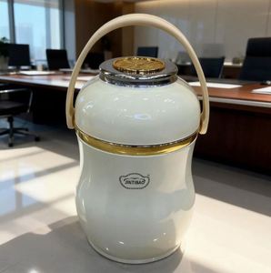 Conteneur isotherme portable en acier inoxydable 304 de qualité alimentaire, grande capacité, avec poignée, pour la maison et le bureau - Product Image 4