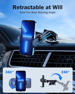 Nouveau support de téléphone de voiture à ventouse pour smartphone pour pare-brise de tableau de bord - Product Image 4
