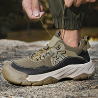Chaussures en maille pour hommes, nouvelles chaussures respirantes antidérapantes pour hommes, chaussures de randonnée pour hommes, baskets pour hommes, automne 2025